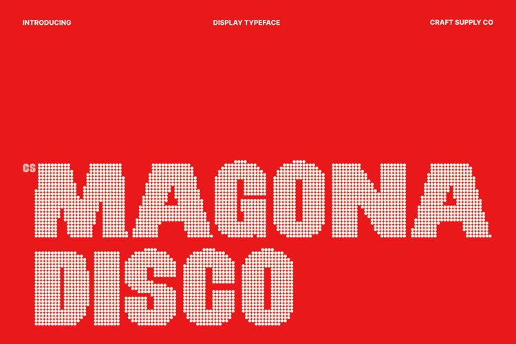 Preview of CS Magona Disco Font