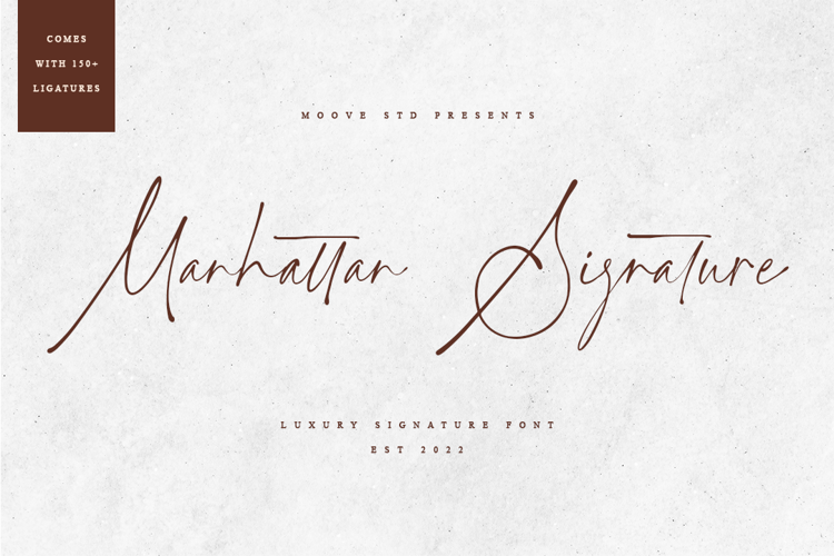 Manhattan Signature Font