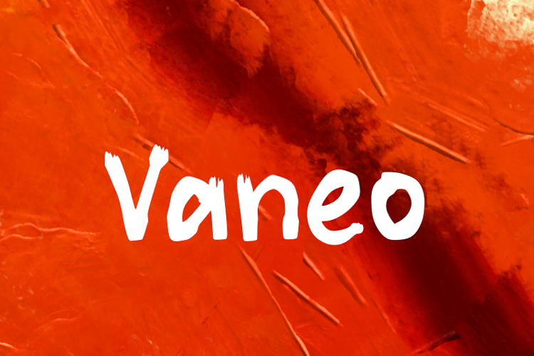 Preview of v Vaneo Font