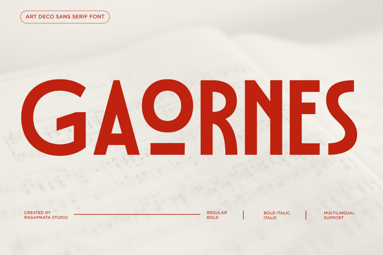 Preview of Gaornes Font