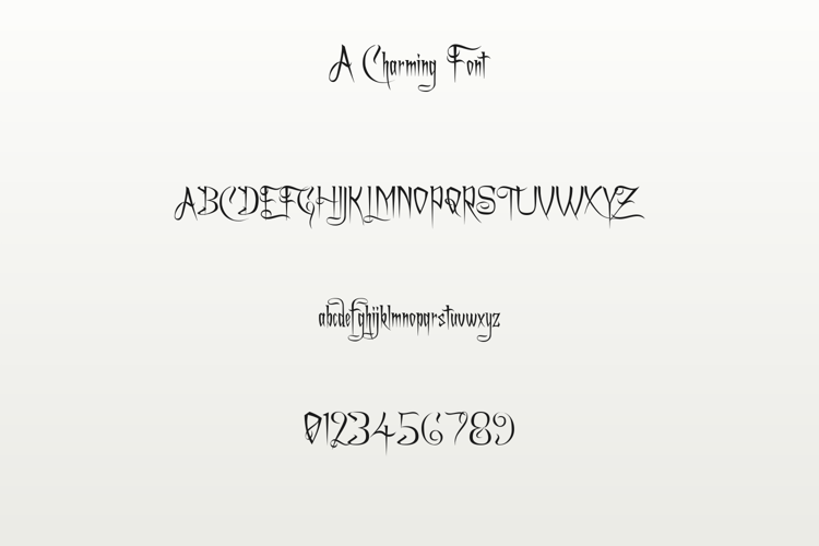Preview of A Charming Font