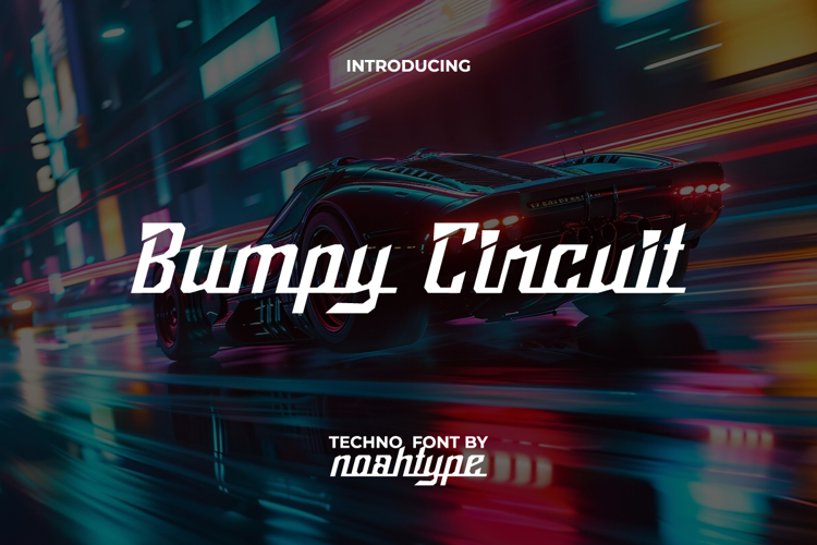 Bumpy Circuit Font