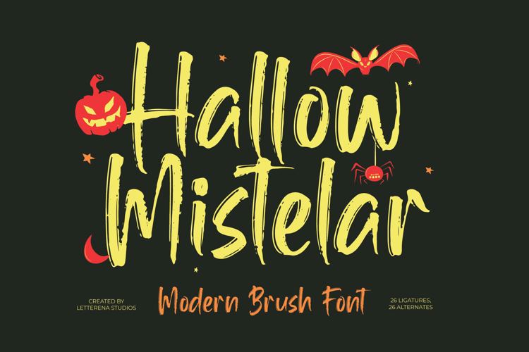 Preview of Hallow Mistelar VERSION Font