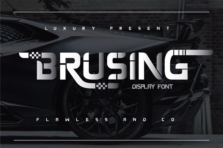 Brusing Font