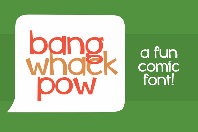 Bang Whack Pow Font