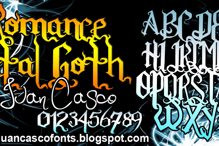 Romance Fatal Goth Font