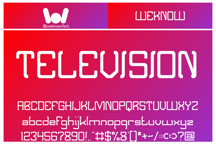 TELEVISION Font
