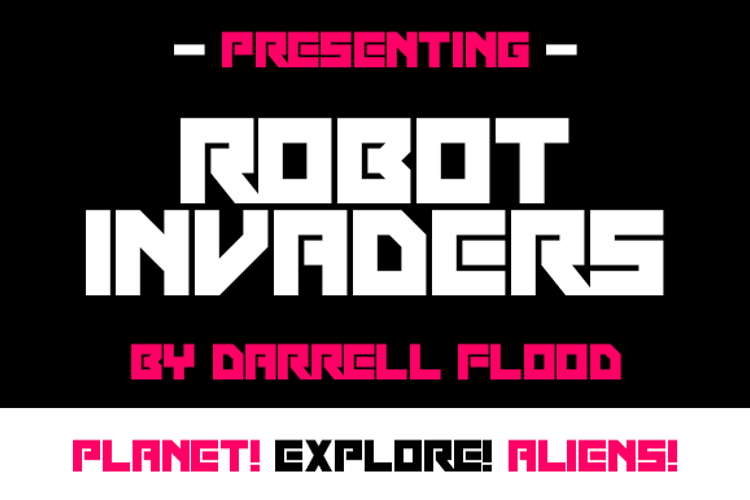 Robot Invaders Font