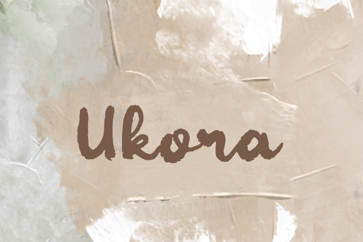 Preview of u Ukora Font