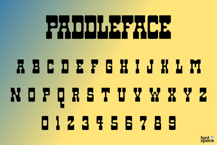 Paddleface Font