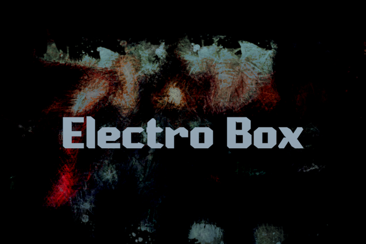 e Electro Box Font