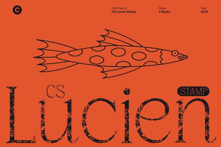Preview of CS Lucien Stamp Font
