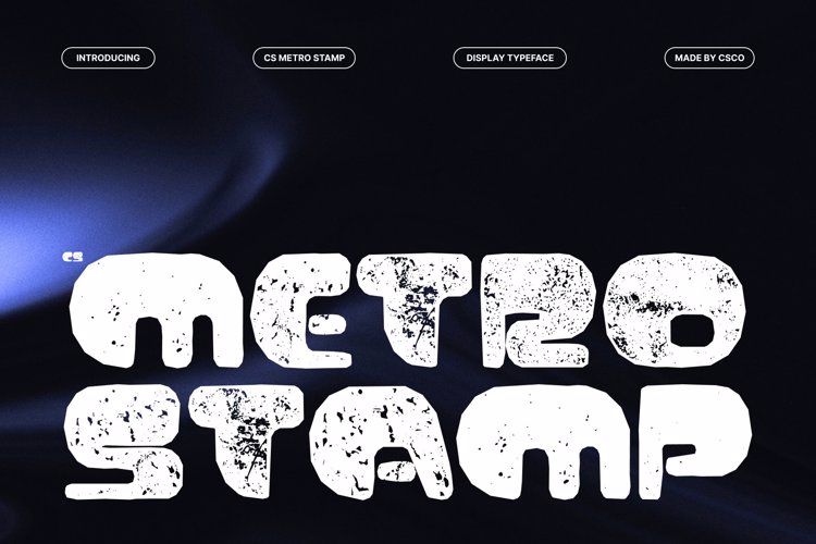 Preview of CS Metro Stamp Font