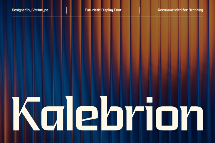 Preview of Kalebrion Font
