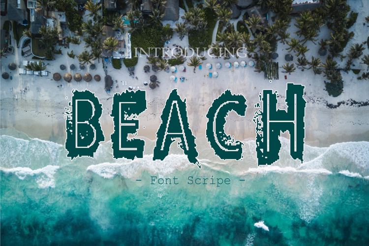 Beach Font | rony-studio | FontSpace