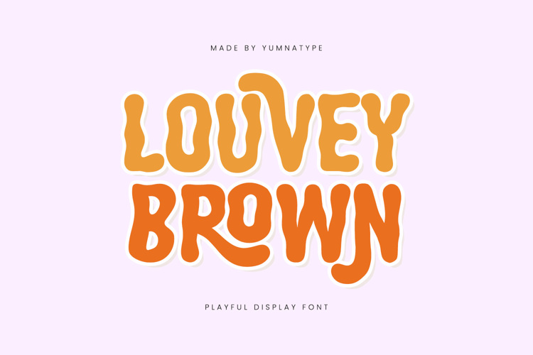 Louvey Brown Font