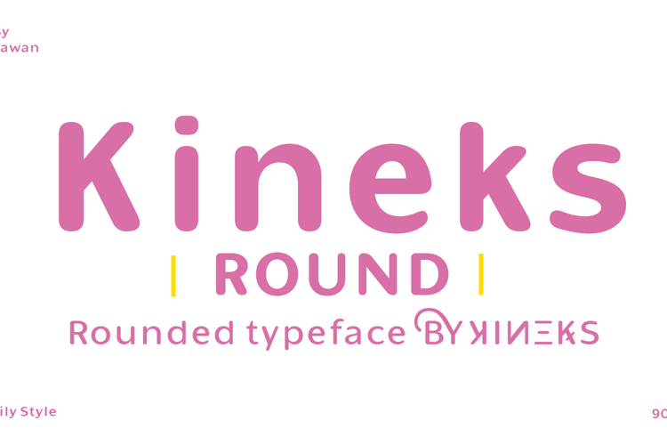 Preview of Kineks Round Font
