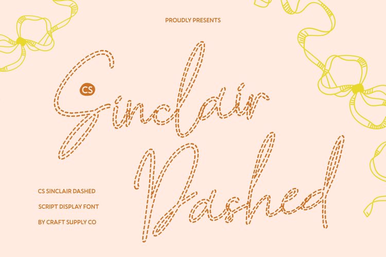 Preview of CS Sinclair Dashed Font