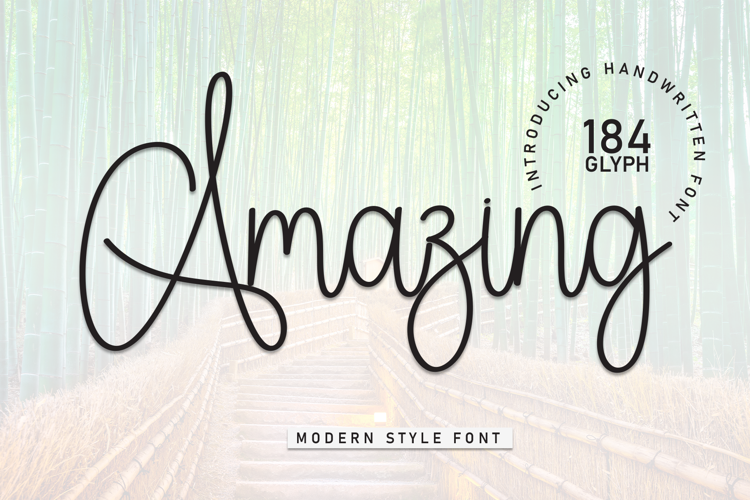 Preview of Amazing Font