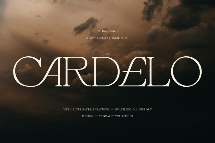 Preview of Cardelo Font