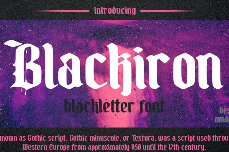 Blackiron Font
