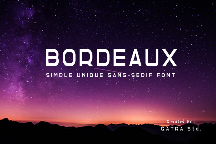 Bordeaux - Font