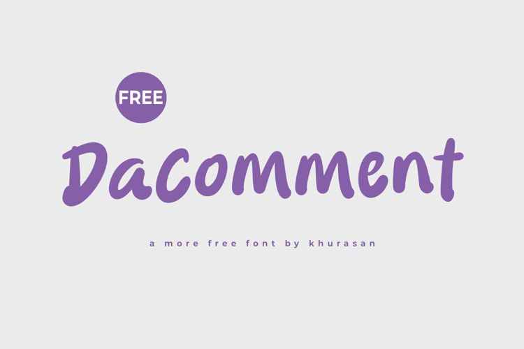 Preview of Dacomment Font