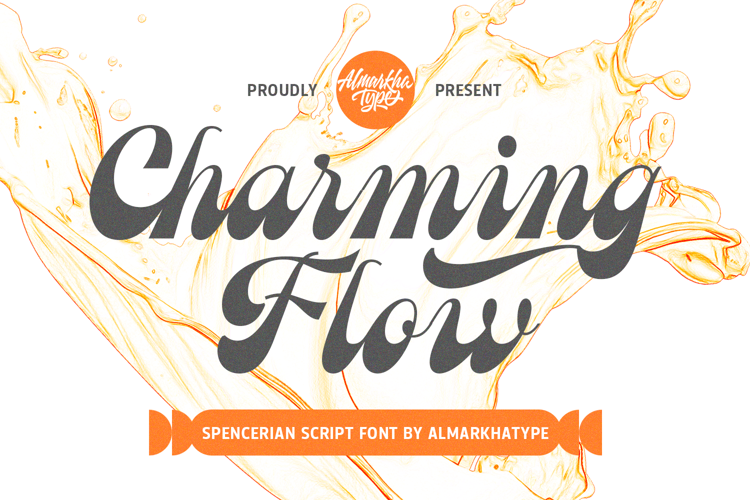 Preview of Charming Flow Font