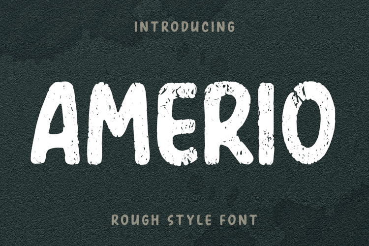 Amerio Rough Font