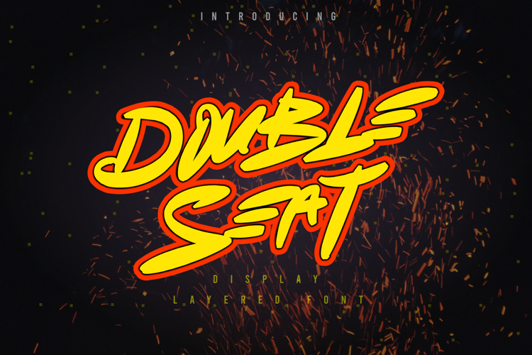Double Seat Display Basics Font