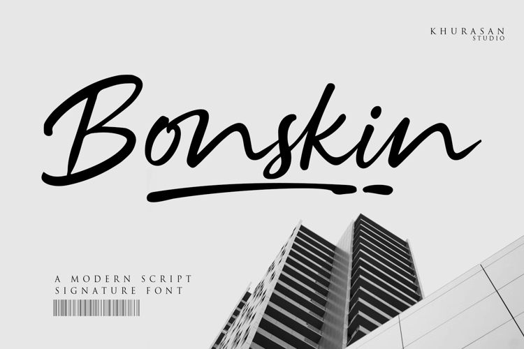 Preview of Bonskin Font