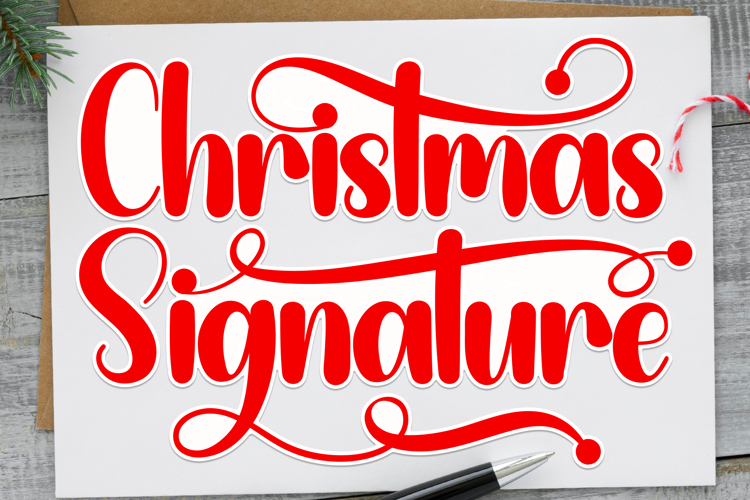 Preview of Christmas Signature Font