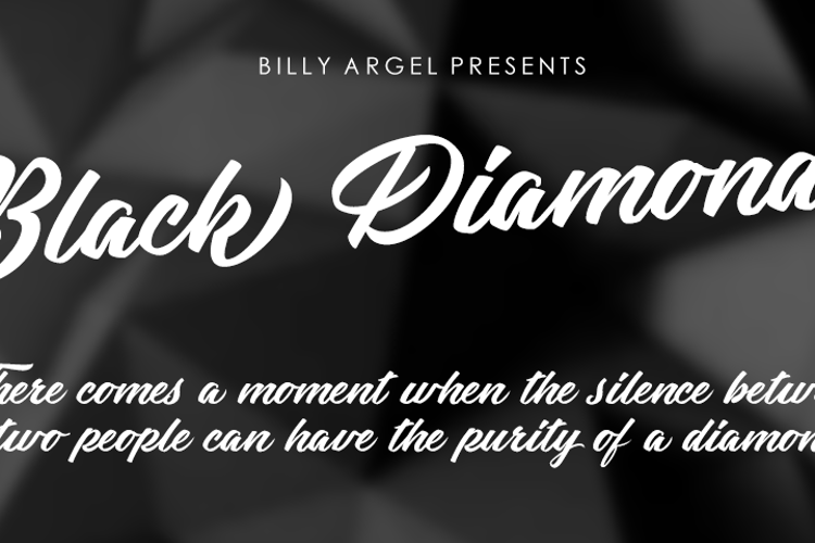 Black Diamonds Font