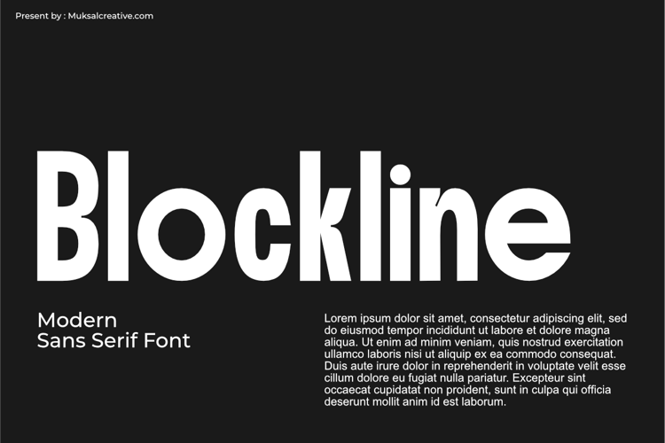 Blockline Font