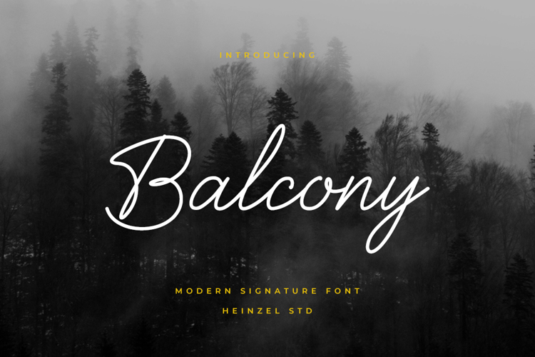 Balcony Signature Font