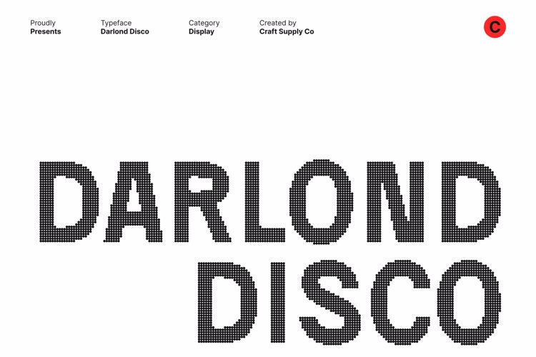 Preview of Darlond Disco Font