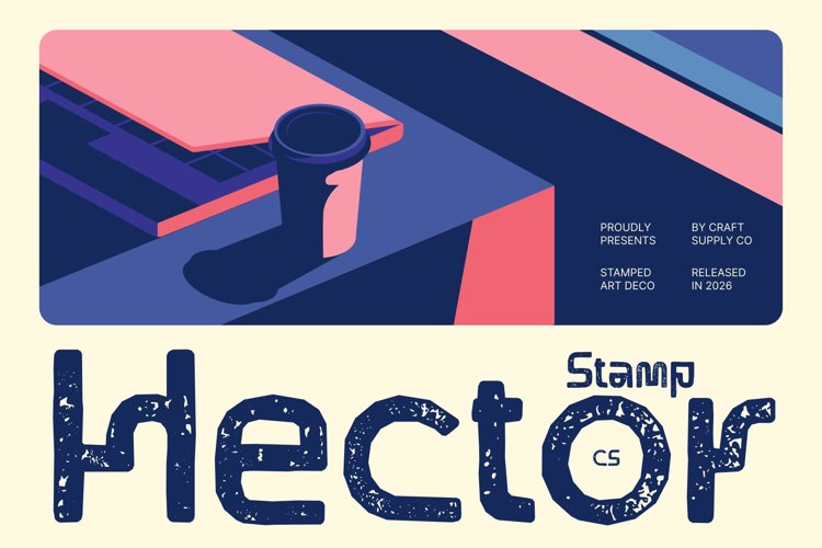 Preview of CS Hector Stamp Font