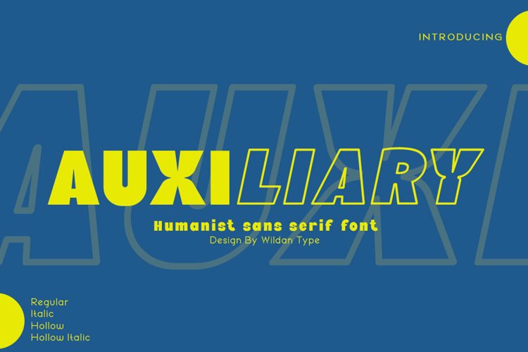 Auxiliary Font
