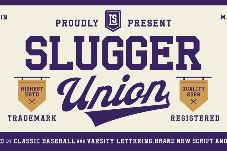 Preview of Slugger Union Font
