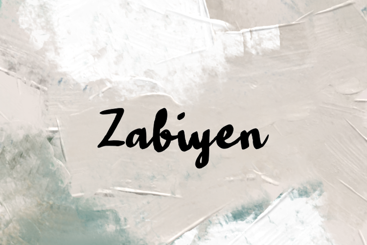 Preview of z  Zabiyen Font