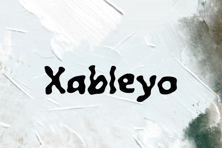 Preview of x  Xableyo Font