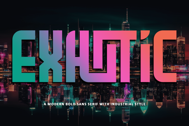 Preview of Exhotic Font