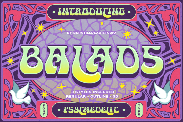 Preview of Balads Font