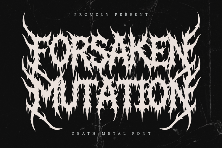 Preview of Forsaken Mutation Font