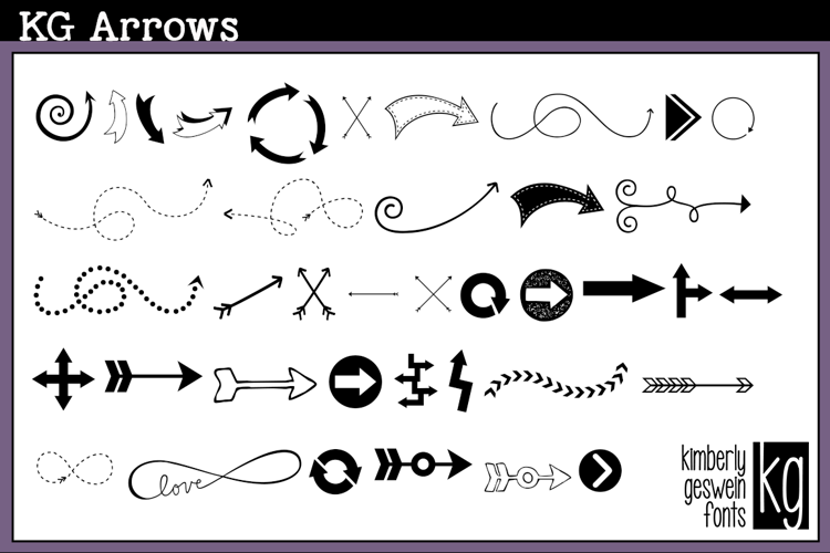 KG Arrows Font