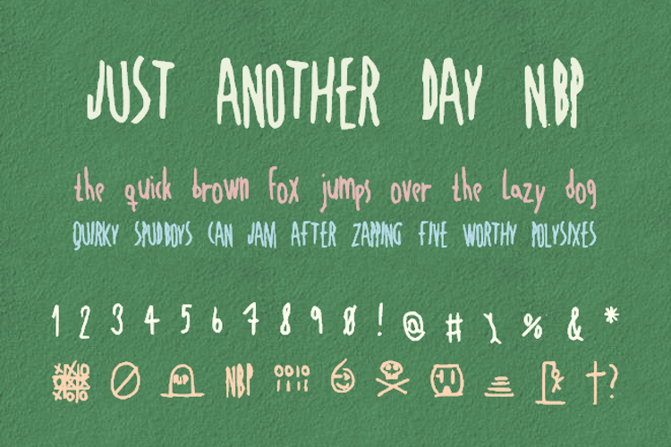 JustAnotherDayNBP Font