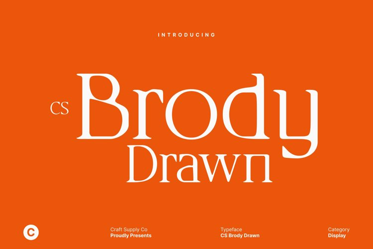 Preview of CS Brody Drawn Font