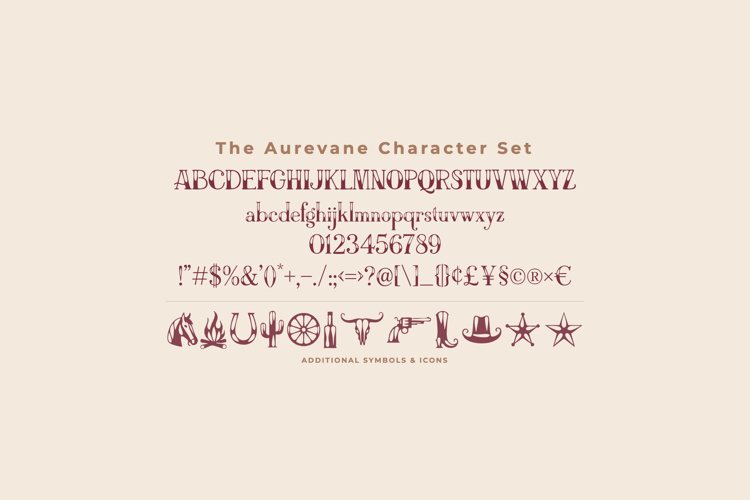 Preview of Aurevane Font
