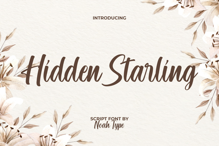 Hidden Starling Font