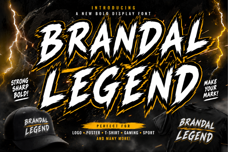 Preview of Brandal Legend Font